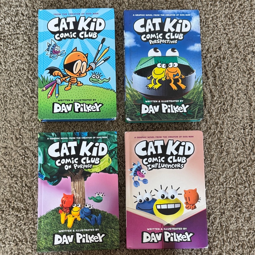 Cat Kid Comic Club books by - Dave Pilkey